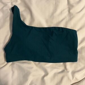 Lululemon Ribbed Nulu Asymmetrical Yoga Bra
Light Support, A/B Cup - Storm Teal